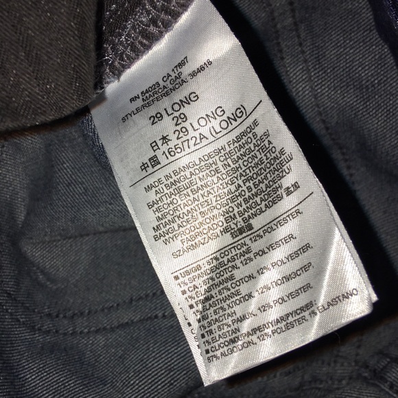 Gap Dark Wash Real Straight Long Inseam Stretch Jeans - Picture 4 of 5